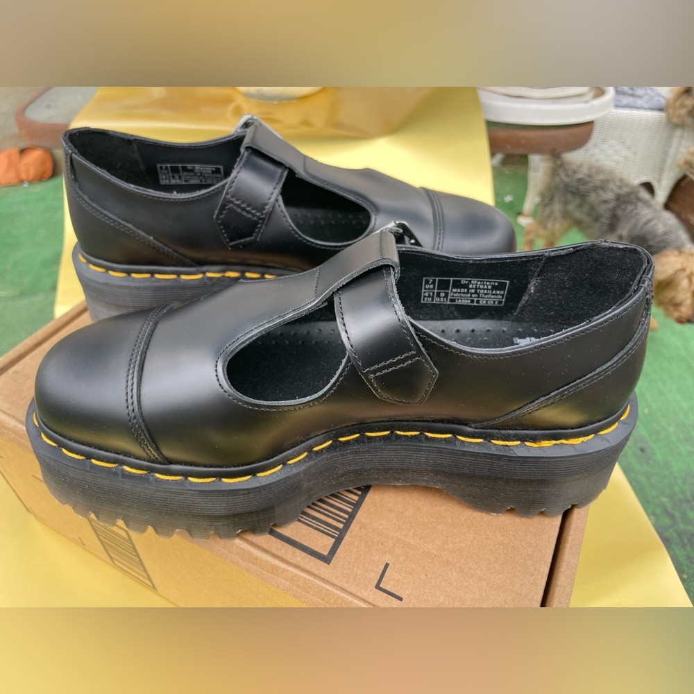 Dr. Martens- Black Women’s Size 9 Leather Platform. NEW- without box. Never Worn